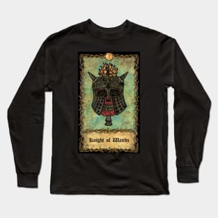 Knight Of Wands. Eternal Bones Tarot (Colorful) design. Long Sleeve T-Shirt